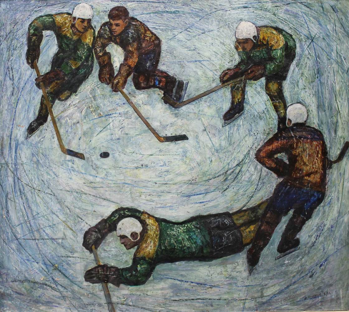 Картина хоккеисты 1959-1960